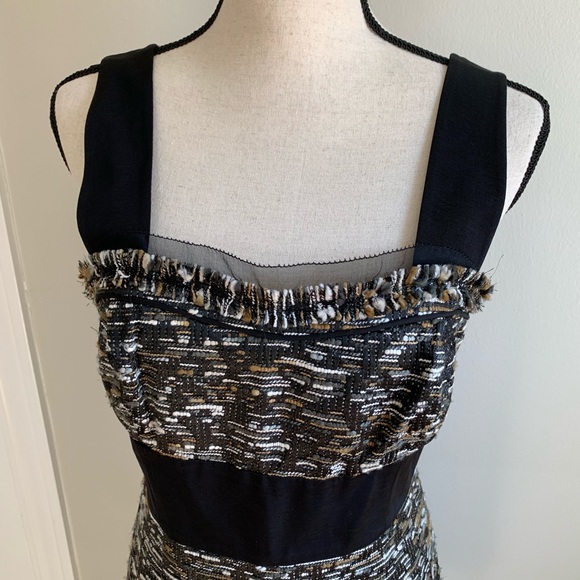 AYSHA DRESS tweed with cute details - Picture 2 of 7